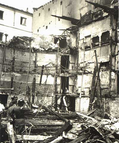 Руины театра "Новедадес", Мадрид, Испания, 1928 год
