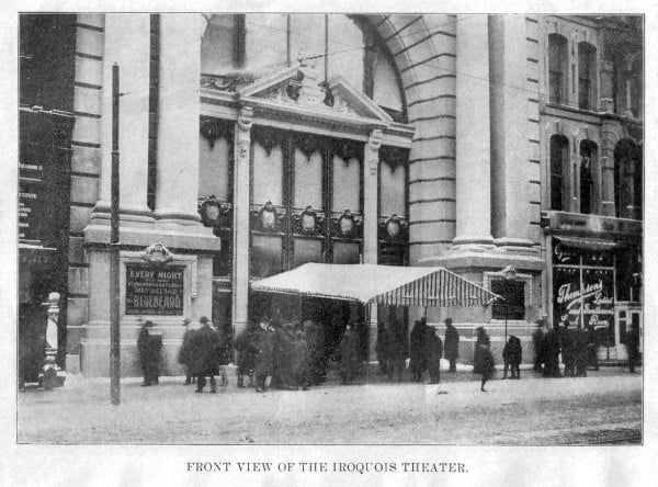 Театр "Ирокез" в Чикаго перед пожаром, США, 1903 год