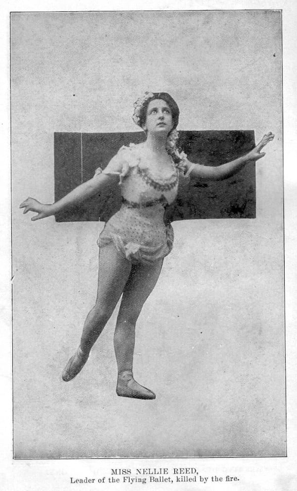 Нелли Рид, солистка балета, погибшая во время пожара в театре "Ирокез", Чикаго, США