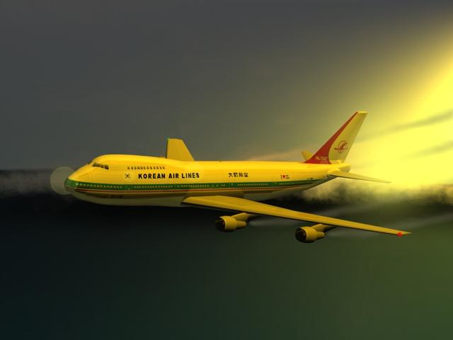 Сбитый южнокорейский Боинг-747