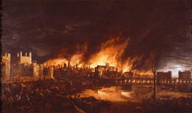 Лондон. Великий пожар. 2 сентября 1666 г.