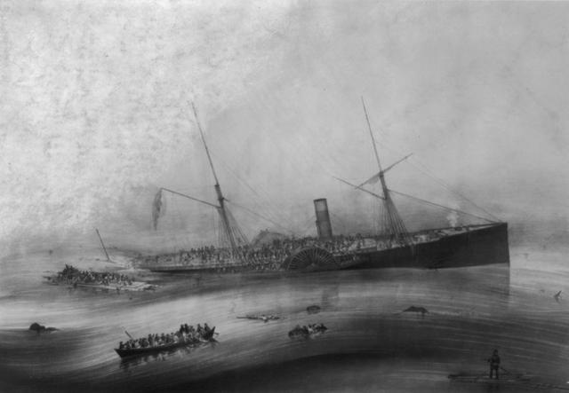 Американский пассажирский пароход «АРКТИК» 27 сентября 1854